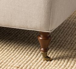 Penelope Upholstered Rolling Ottoman
