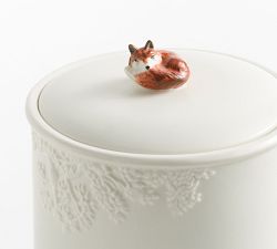 Fantastical Forest Stoneware Embossed Canisters