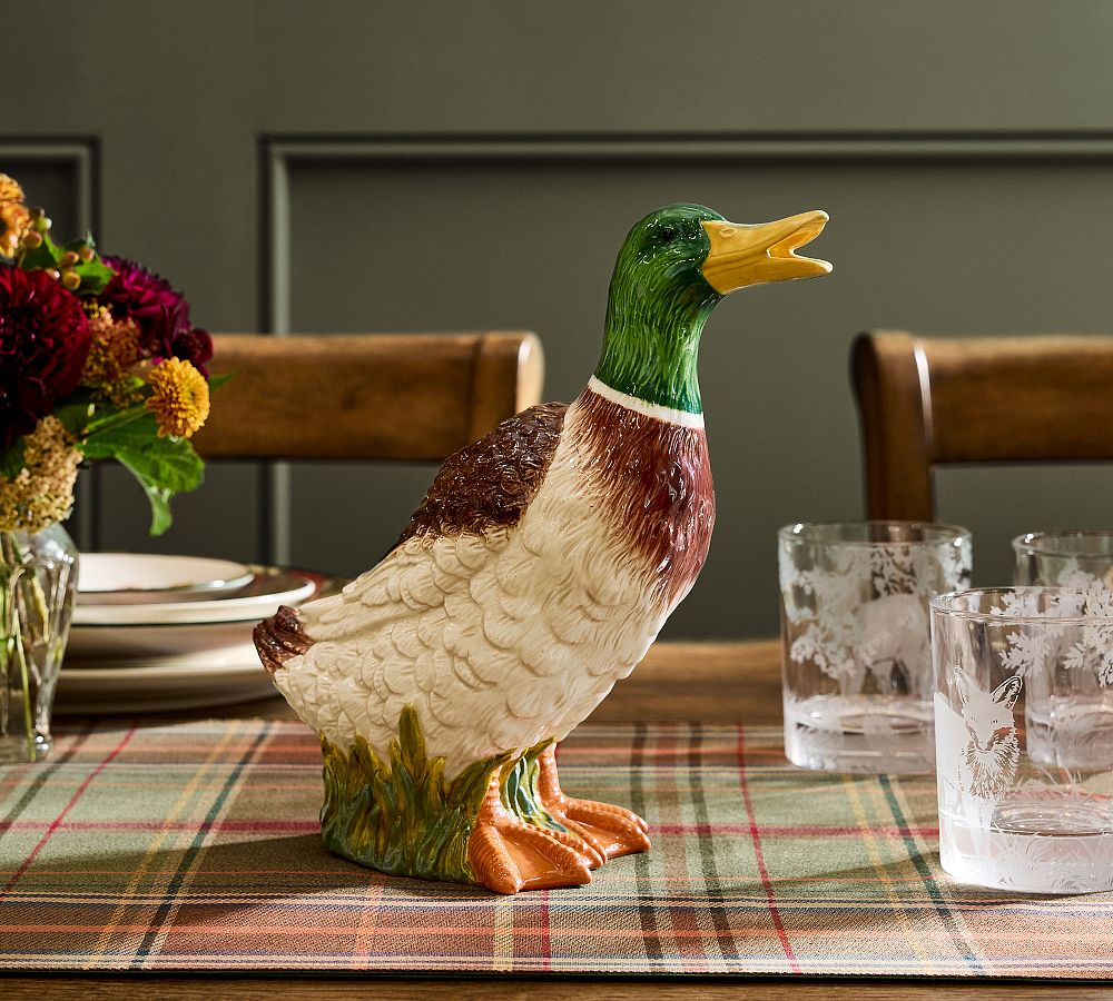 Fantastical Forest Stoneware Duck Pitcher by Pottery Barn