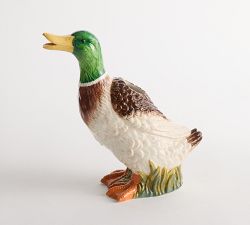 Fantastical Forest Stoneware Duck Pitcher