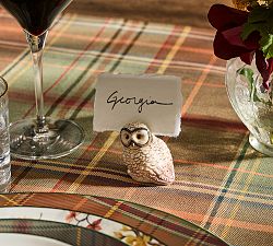 Fantastical Forest Stoneware Owl Place Card Holders - Mixed Set of 4