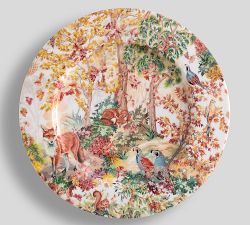 Fantastical Forest Enamel Charger Plates - Set of 4