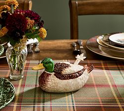 Fantastical Forest Stoneware Duck Gravy Boat