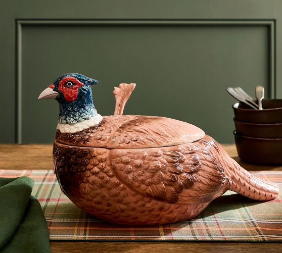 Gingerbread Stoneware Lazy Susan | Pottery Barn