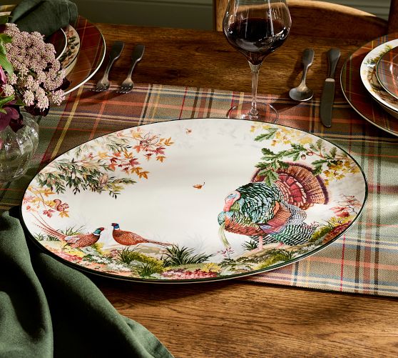 Gingerbread Stoneware Lazy Susan | Pottery Barn