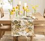 Linden Floral Embroidered Cotton Table Runner