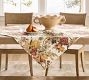 Linden Floral Embroidered Cotton Table Throw | Pottery Barn