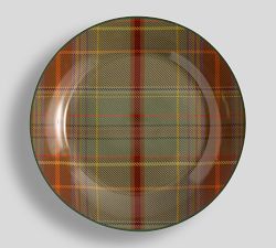 Woodrow Plaid Stoneware Salad Plates - Set of 4