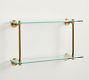 Sansome Glass Double Shelf (24")