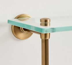 Sansome Glass Double Shelf (24")