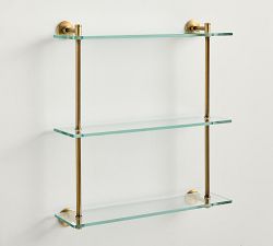 Sansome Glass Triple Shelf (24")