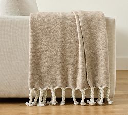 Herringbone Twisted Tassel Throw