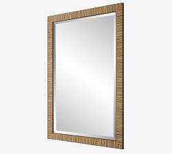 Berskire Faux Rattan Wall Mirror