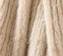 Narrow Channel Faux Fur Throw