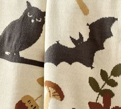 Whimsical Cat Jacquard Throw