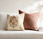 Emerald Embroidered Pillow Cover