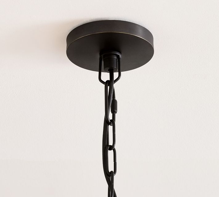 Pottery Barn ガラス/天井照明　① Camryn Glass Globe Round Chandelier (36