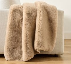 Faux Fur Mink Throw