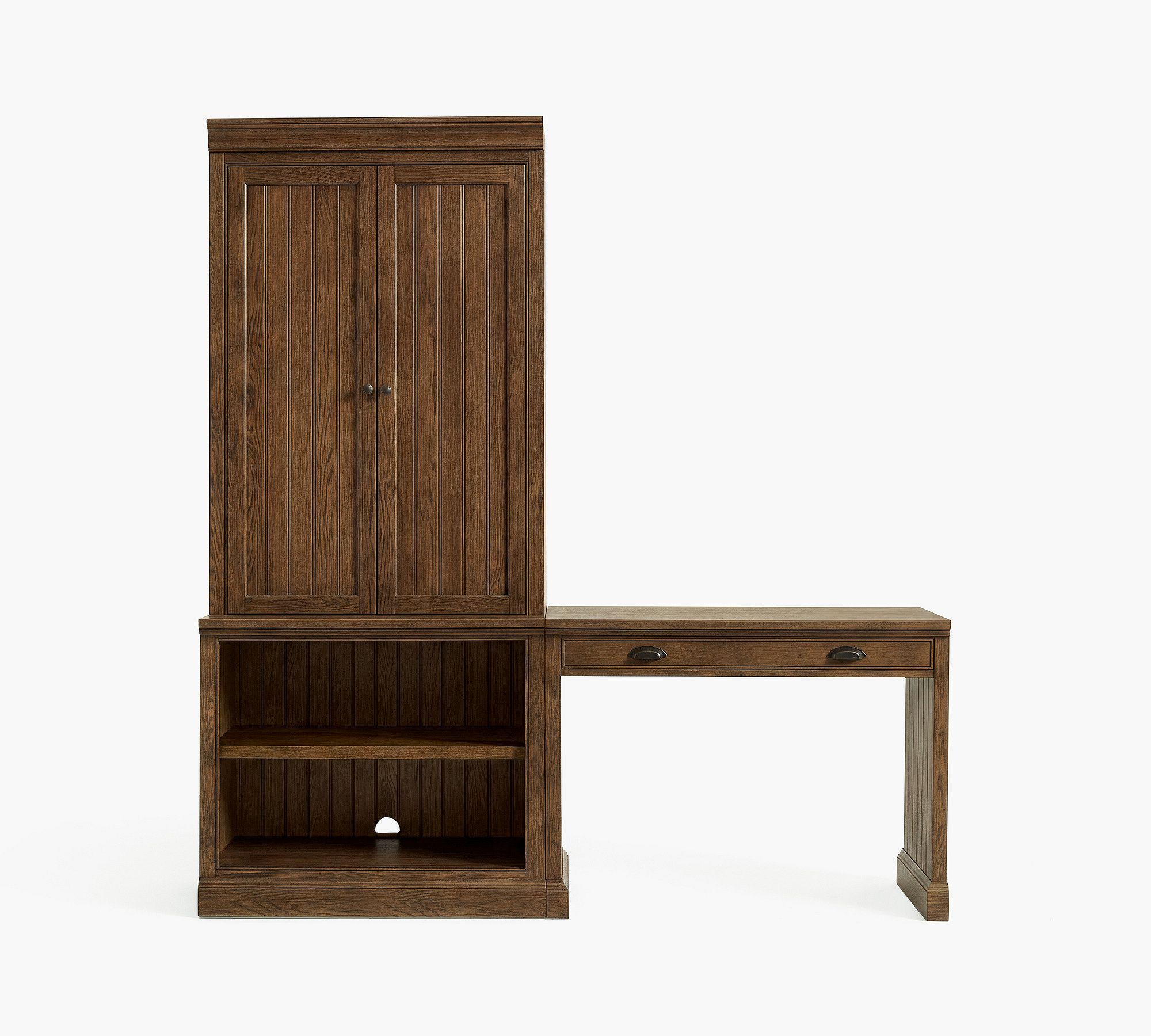 Aubrey Writing Desk with Bookcase (78")