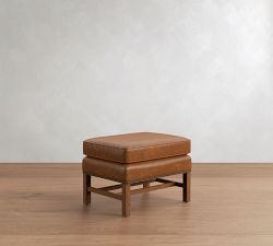 Thatcher Leather Ottoman