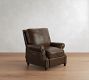 James Roll Arm Leather Recliner