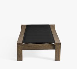 Rockport Mesh Outdoor Single Chaise with Wheels