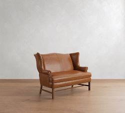Thatcher Leather Settee (59")