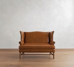 Thatcher Leather Settee (59")