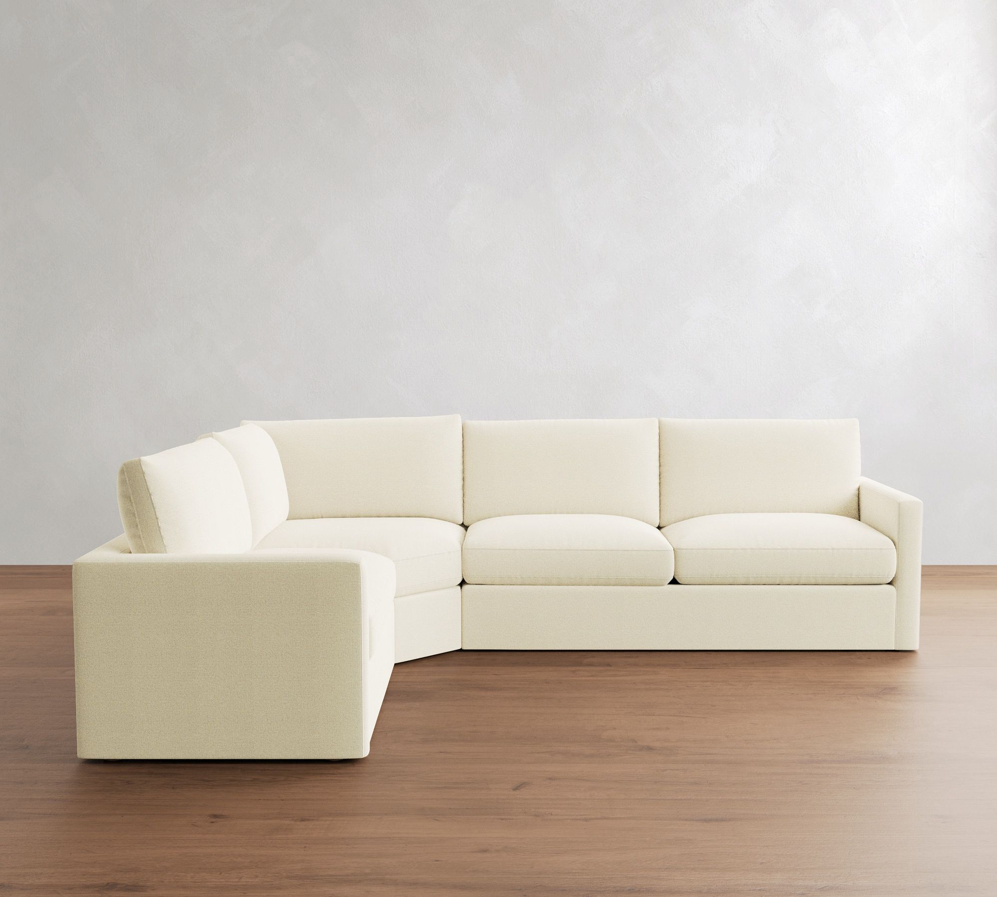 Westwood Slim Arm 3-Piece Wedge Sleeper Sectional (124")