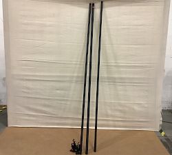 Open Box: Big Sky Curtain Rod (166"-240", 1.25" Diam) - Hammered Iron