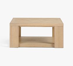 Open Box: Blair Herringbone Square Coffee Table (36") - Shoreline