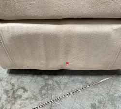 Open Box: Hyde Upholstered Swivel Armchair, Polyester Wrapped Cushions - Performance Suede Stone