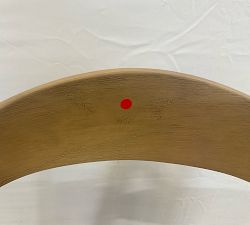 Open Box: Laguna Leather Counter Height Stool (24") - Keystone Sandstone, Seadrift Base