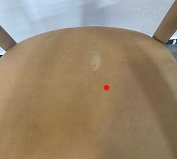 Open Box: Laguna Leather Counter Height Stool (24") - Keystone Sandstone, Seadrift Base