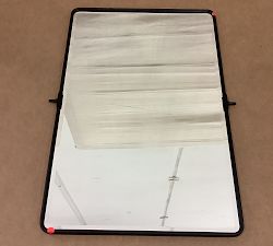 Open Box: Vintage Rounded Rectangle Pivot Mirror (27"W x 35"H) - Aged Bronze