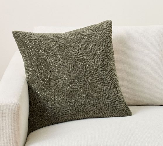 Follette Quilted Velvet Pillow Cover