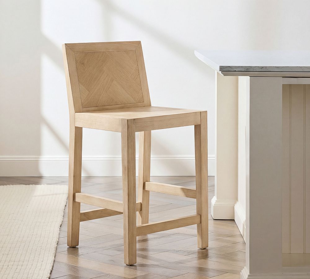 Blair Herringbone Counter Stool by Pottery Barn