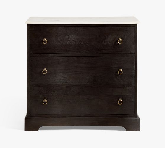 black dresser with cane webbing 59x15x26 in Sierra Noir 6 Drawer Dresser, Black/Brown