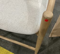 Open Box: Laguna Upholstered Counter Height Stool (24") - Performance Boucle Oatmeal, Seadrift Base
