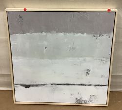 Open Box: Out to Sea Framed Canvas, Small (28" x 28") - Neutral