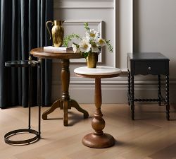 Marlette Round Glass C-Table (10")