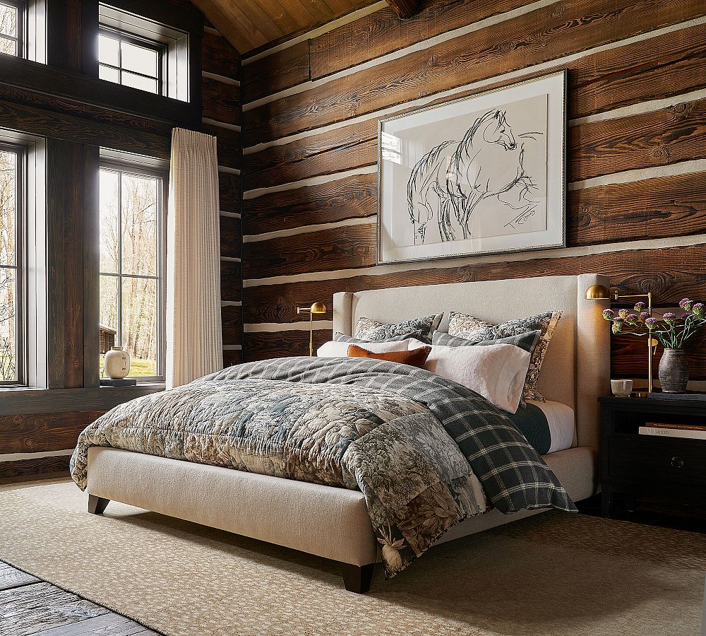 Harper Non-Tufted Upholstered Bed by Pottery Barn