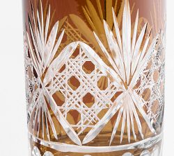 Antique Cut Glass Highball Glasses - Set of 4