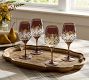 Antique Cut Glass Wine Stem Glasses - Set of 4