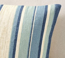 Kravet Bay Striped Lumbar Pillow Cover