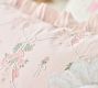 LoveShackFancy Embroidered Floral Bow Pillow Cover