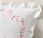 LoveShackFancy Floral Embroidered Lumbar Pillow Cover