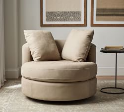 Balboa Leather Swivel Chair