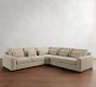 Big Sur Square Arm Deep Seat 3-Piece L-Shaped Wedge Sectional (129")