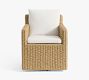 Kostas Wicker Swivel Outdoor Dining Chair
